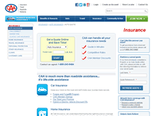 Tablet Screenshot of caaautoquote.com